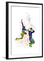 Basket Ball Player 1-Marlene Watson-Framed Giclee Print