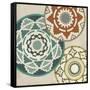 Basket Motif III-June Erica Vess-Framed Stretched Canvas