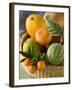 Basket of Assorted Citrus Fruit-Vladimir Shulevsky-Framed Photographic Print