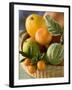 Basket of Assorted Citrus Fruit-Vladimir Shulevsky-Framed Photographic Print