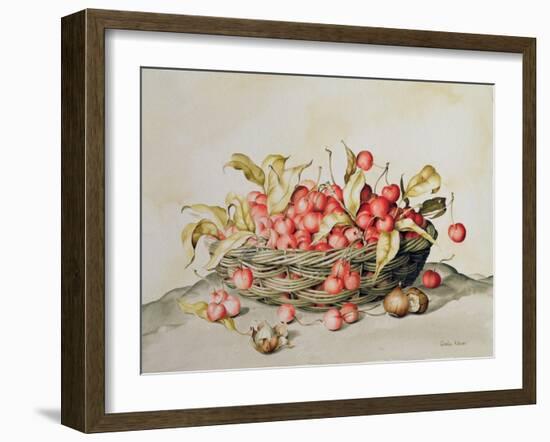 Basket of Cherries, 1998-Amelia Kleiser-Framed Giclee Print