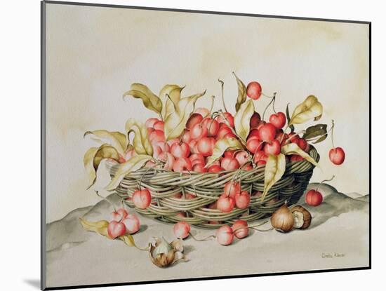 Basket of Cherries, 1998-Amelia Kleiser-Mounted Giclee Print