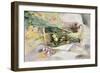 Basket of Dried Flowers-Claire Spencer-Framed Giclee Print