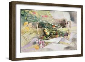 Basket of Dried Flowers-Claire Spencer-Framed Giclee Print