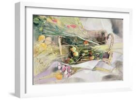 Basket of Dried Flowers-Claire Spencer-Framed Giclee Print