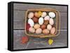 Basket of Eggs-null-Framed Stretched Canvas