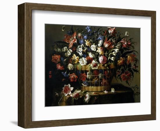 Basket of Flowers, 1668-1670-Juan De Arellano-Framed Giclee Print