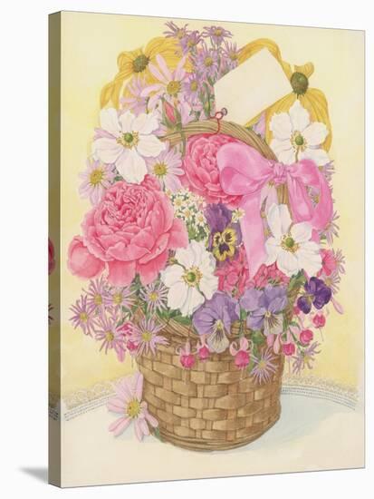 Basket of Flowers, 1995-Linda Benton-Stretched Canvas