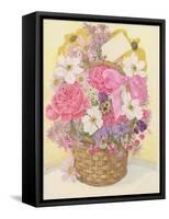 Basket of Flowers, 1995-Linda Benton-Framed Stretched Canvas
