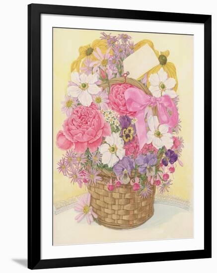 Basket of Flowers, 1995-Linda Benton-Framed Giclee Print