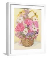 Basket of Flowers, 1995-Linda Benton-Framed Giclee Print