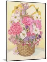 Basket of Flowers, 1995-Linda Benton-Mounted Giclee Print