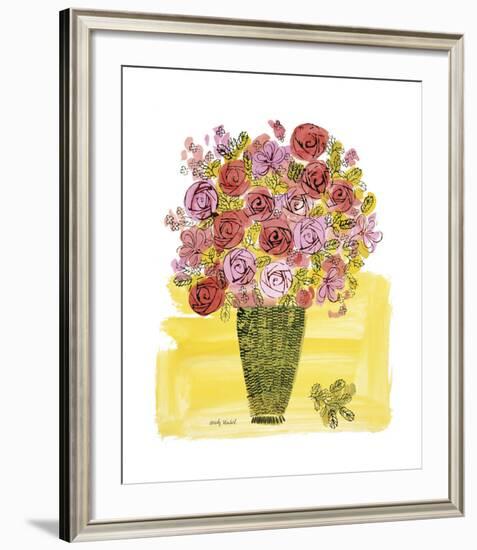 Basket of Flowers, c.1958-Andy Warhol-Framed Giclee Print