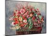 Basket of Flowers; Corbeille De Fleurs, 1890 (Oil on Canvas)-Pierre Auguste Renoir-Mounted Giclee Print
