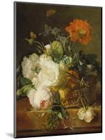 Basket of Flowers. (Undated)-Jan van Huysum-Mounted Giclee Print