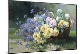 Basket of Flowers-Albert Tibulle de Furcy Lavault-Mounted Giclee Print