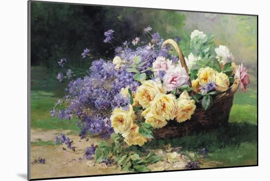 Basket of Flowers-Albert Tibule Furcy de Lavault-Mounted Giclee Print