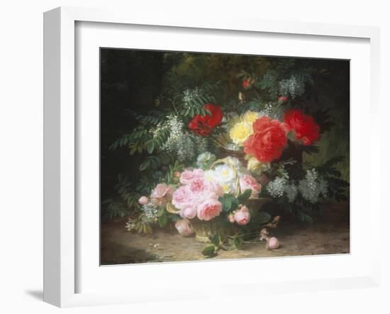 Basket of Flowers-Jules Medard-Framed Giclee Print