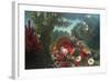 Basket of Flowers-Eugene Delacroix-Framed Art Print