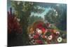 Basket of Flowers-Eugene Delacroix-Mounted Art Print