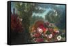 Basket of Flowers-Eugene Delacroix-Framed Stretched Canvas