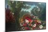 Basket of Flowers-Eugene Delacroix-Mounted Art Print