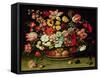 Basket of Flowers-Jacques Linard-Framed Stretched Canvas