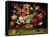 Basket of Flowers-Jacques Linard-Framed Stretched Canvas