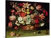 Basket of Flowers-Jacques Linard-Stretched Canvas
