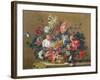 Basket of Flowers-Jean-Baptiste Monnoyer-Framed Giclee Print