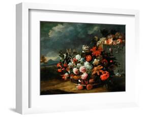 Basket of Flowers-Jean-Baptiste Monnoyer-Framed Giclee Print