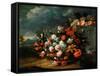 Basket of Flowers-Jean-Baptiste Monnoyer-Framed Stretched Canvas