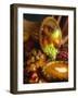 Basket of Fruit and Pumpkin Pie-Tracey Thompson-Framed Photographic Print