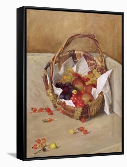 Basket of Fruit-Caroline Hervey-Bathurst-Framed Stretched Canvas