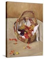 Basket of Fruit-Caroline Hervey-Bathurst-Stretched Canvas