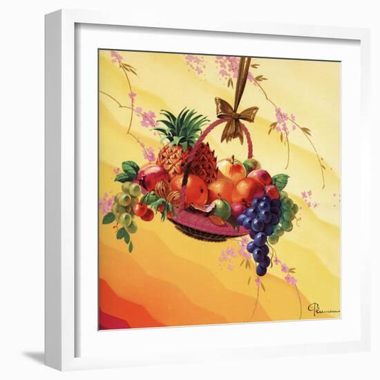 Basket of Fruit-null-Framed Art Print