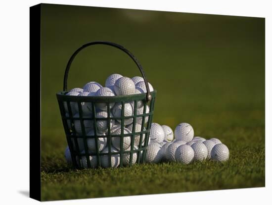 Basket of Golf Balls-null-Stretched Canvas