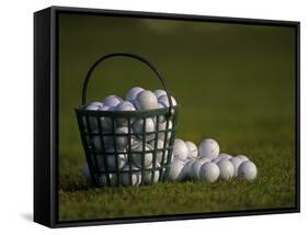 Basket of Golf Balls-null-Framed Stretched Canvas