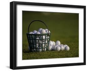 Basket of Golf Balls-null-Framed Premium Photographic Print