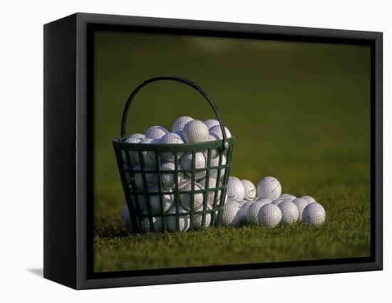 Basket of Golf Balls-null-Framed Stretched Canvas