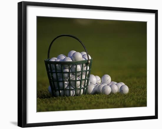 Basket of Golf Balls-null-Framed Photographic Print