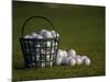 Basket of Golf Balls-null-Mounted Photographic Print
