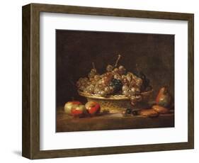 Basket of Grapes, 1765-Jean-Baptiste Simeon Chardin-Framed Giclee Print