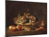 Basket of Grapes, 1765-Jean-Baptiste Simeon Chardin-Mounted Giclee Print