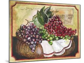 Basket of Grapes-Jennifer Garant-Mounted Giclee Print