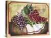 Basket of Grapes-Jennifer Garant-Stretched Canvas
