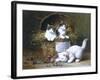 Basket of Mischief-Leon Charles Huber-Framed Giclee Print