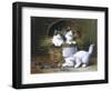 Basket of Mischief-Leon Charles Huber-Framed Giclee Print