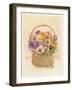 Basket of Pansies, 1998-Linda Benton-Framed Giclee Print