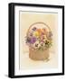 Basket of Pansies, 1998-Linda Benton-Framed Giclee Print